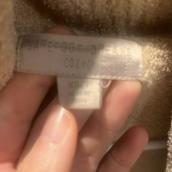 Barefoot Dreams Cozy Chic Lite Camel XS/S Open Front Sweater - Picture 3 of 8
